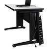Regency Regency Fusion 72 x 30 in. Teachers Desk with Double Pedestal Drawer Unit- White MDP7230WH